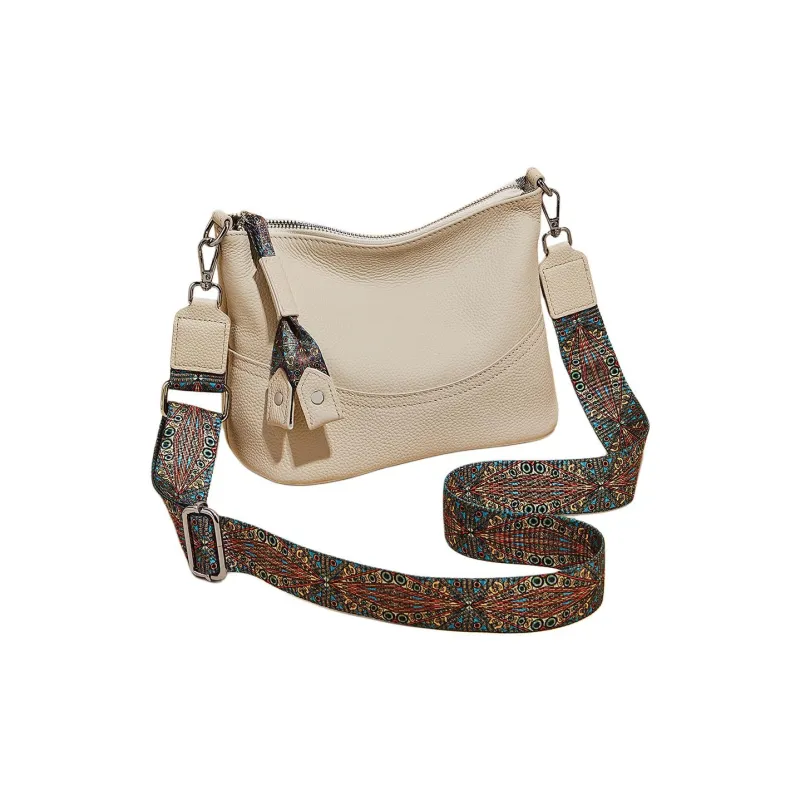 Marino Orlandi Cow Leather Bonded Synthetic Leather Shoulder Bag Bucket Mom Bag Large Size Women's Black/White/Gray-5