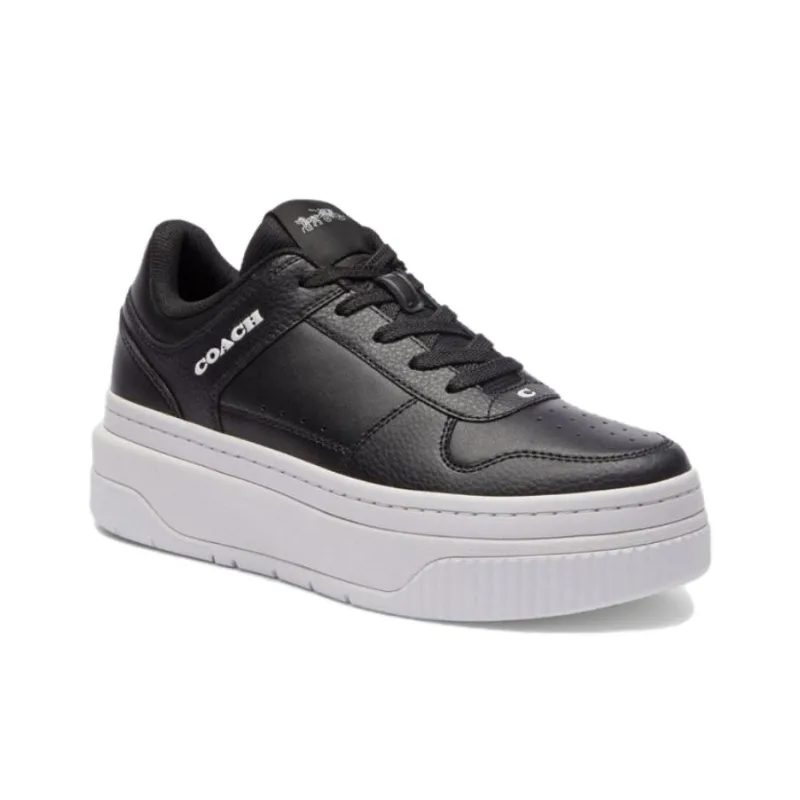 COACH Low Top Skateboard Shoes 7.5cm Women's Black-2