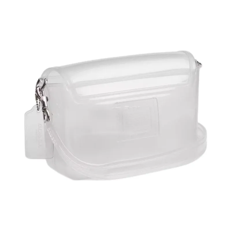 COACH Tabby PVC Jelly Bag, Shoulder Bag, Crossbody Bag Small Size Women's Silver & Transparent-1