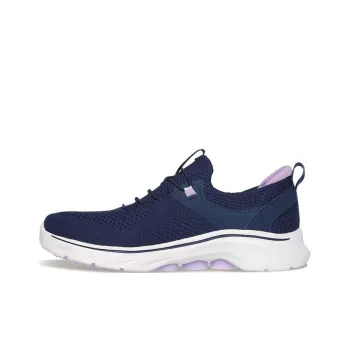 Skechers GO WALK 7 Anti-Slip Wear-Resistant Low-Top Casual Running Shoes Women's Blue White