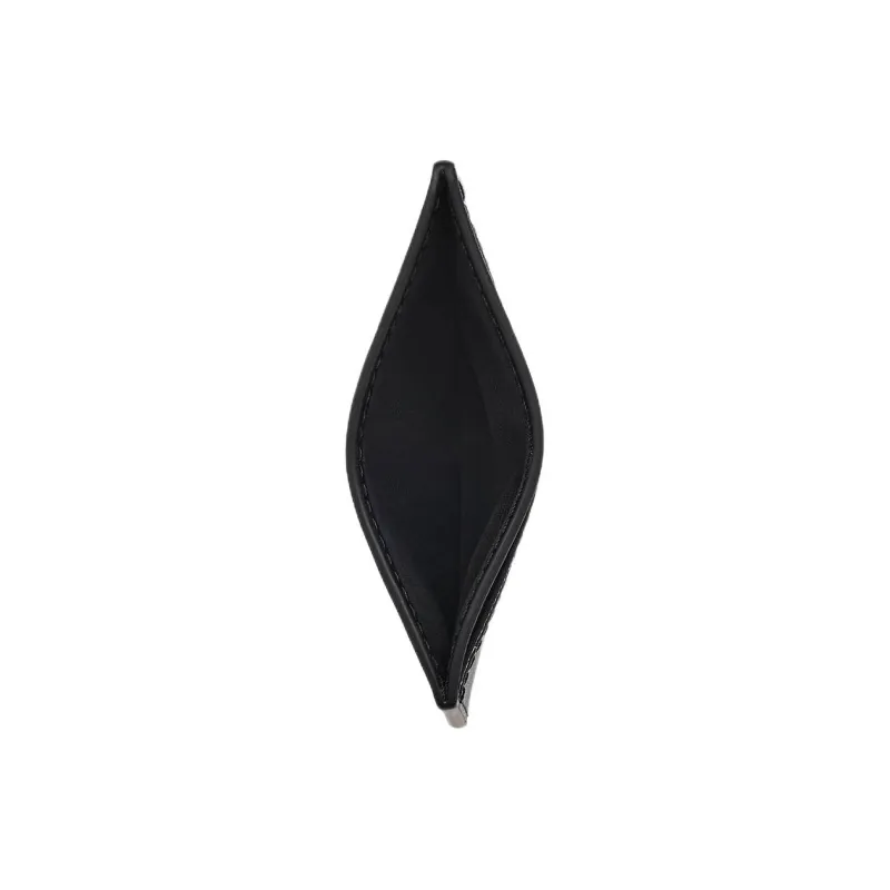 MARC JACOBS Grained Leather Card Holder Women's Black-2