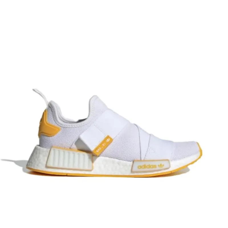 Adidas Nmd R1 Strap Cloud White Collegiate Gold Women's-1