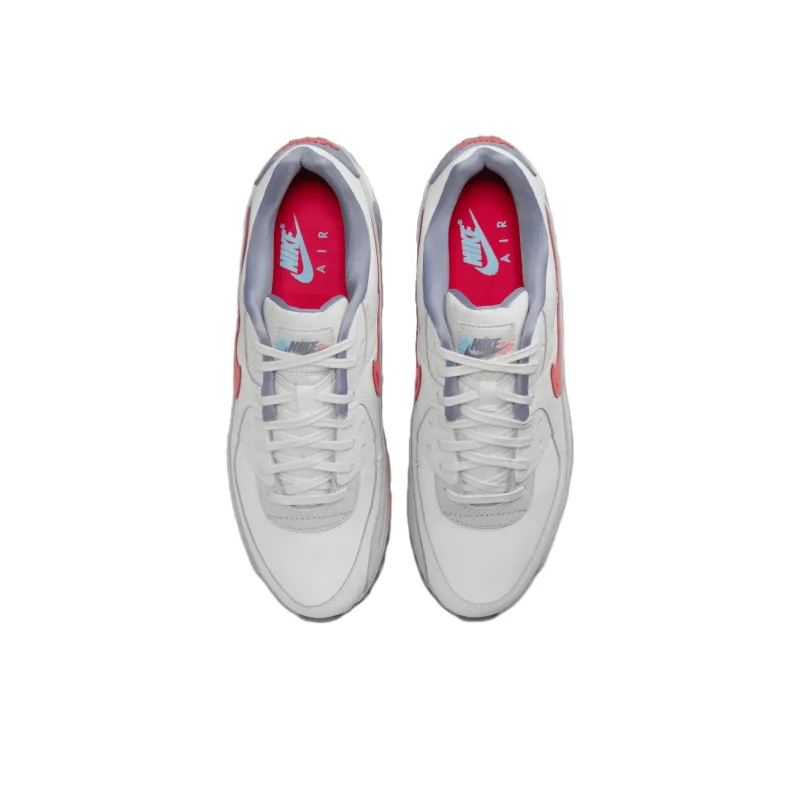 Nike Air Max 90 Premium Summit White Ashen Slate Pure Platinum Bright Crimson-3