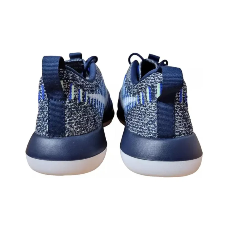 Nike Roshe Two Flyknit Collge Navy White Binary Blue Women's-3