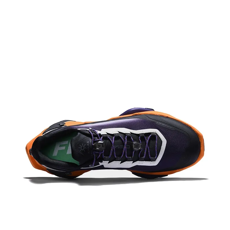 KAILAS FUGA DU Series Running Shoes Men Low Top Dark Violet Ink Black/Unbleached Original Color Midnight Blue FUGA Orange/Midnight Blue Palm Tree Leaf Unbleached Original Color-2