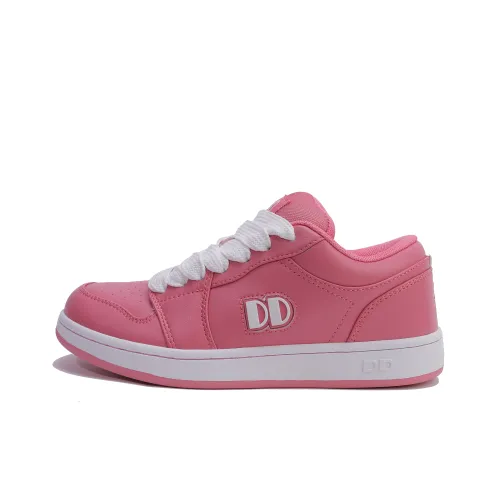 GLO BULL Skateboard Shoes Unisex Low-Top Pink/White