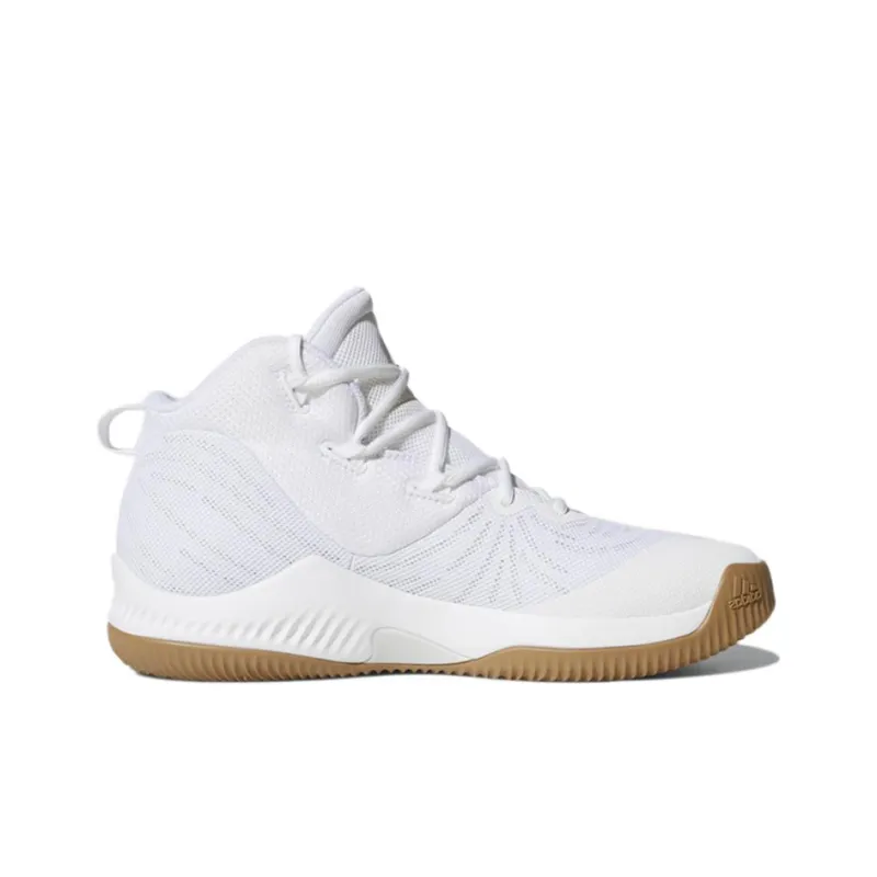 Adidas D Rose Dominate 3 Slip-Resistant Breathable High-Top Basketball Shoes Men's White-1