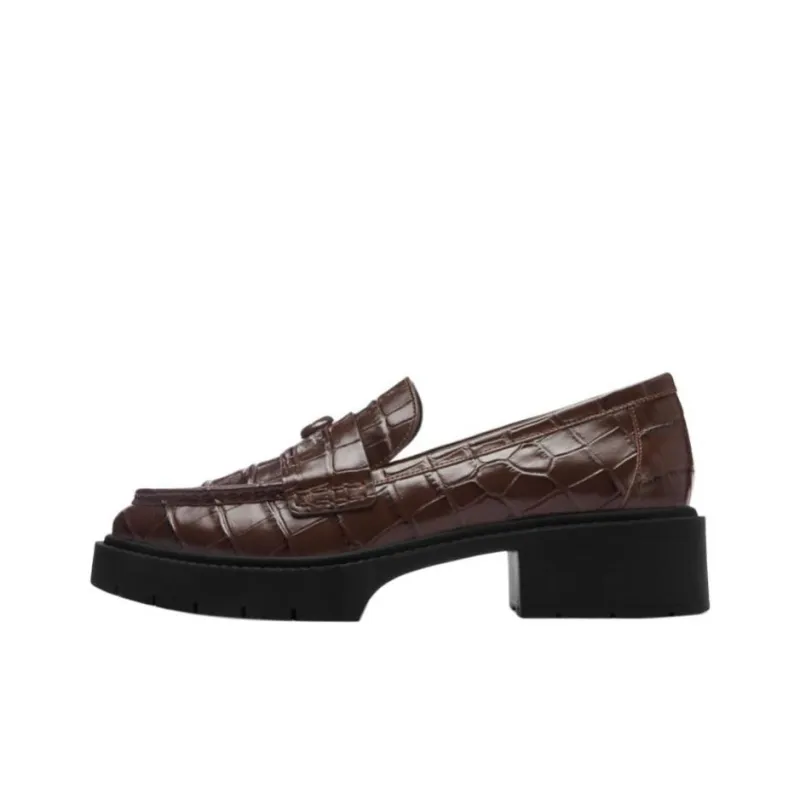 COACH Leah Loafers 3.8cm Women's Brown-0