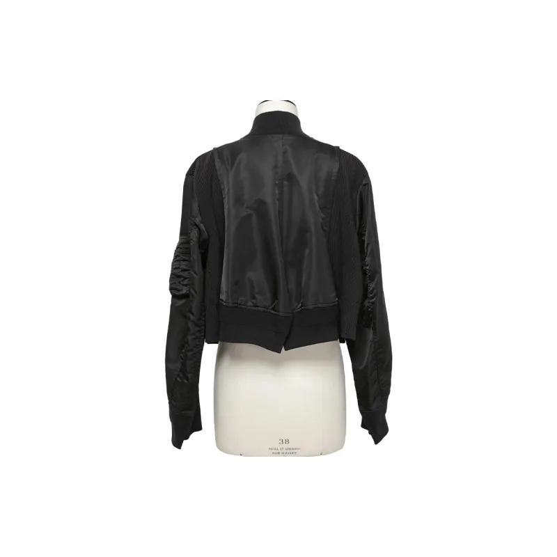 Sacai Twill X Knit Bomber Jacket-1