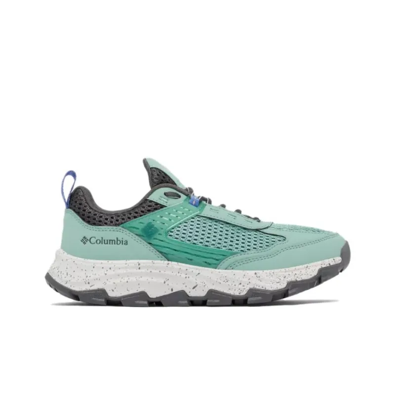 Columbia HATANA Anti-Slip Wear-Resistant Low-Top Trekking Shoes Women's Green Gray-1