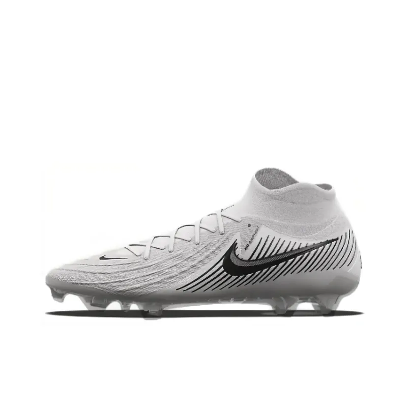 Nike Phantom Luna 2 AG Rubber Short Studs Anti Slip Wear Resistant Soccer Shoes Unisex Silver-0