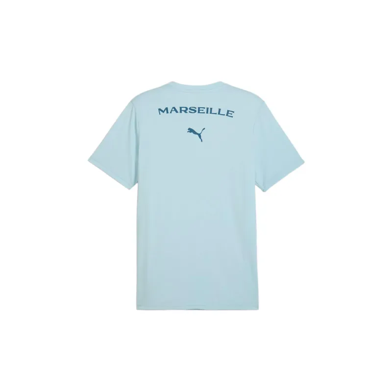 PUMA Olympique De Marseille Regular T-Shirt Men's Sky Blue-1