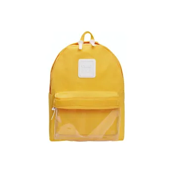 CILOCALA Nylon Fabric Jelly Bag Backpack Fabric Bag Regular Unisex Macaron Color Yellow