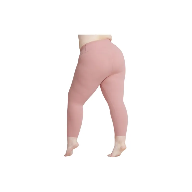 Nike Zenvy Women's Gentle-Support High-Waisted 7/8 Athletic Trousers Women's Peach Pink-1