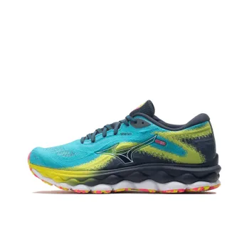 Mizuno Wave Sky 7 Wear Resistant Low Top Running Shoes Men's Blue