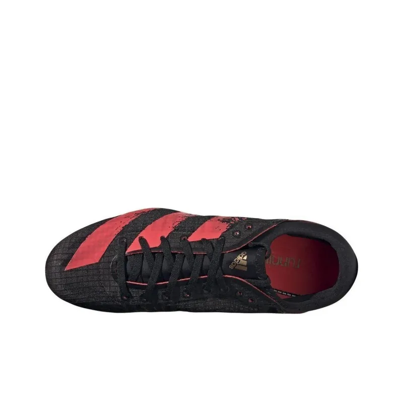 Adidas Sprintstar Cushioning Anti-Slip And Wear-Resistant Low-Top Running Shoes Unisex Black Red-2