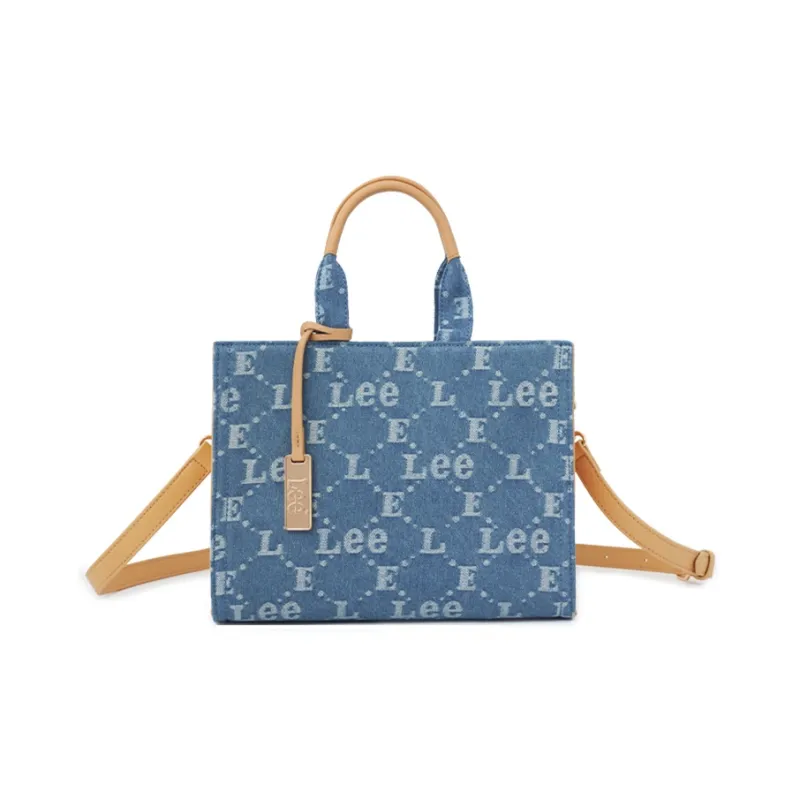 Lee Fabric Tote Bag, Crossbody Bag, Shoulder Bag, Handbag Small Size Women's Denim Blue-0