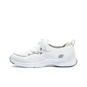 Skechers SPORT ACTIVE Cushioned Slip Resistant Abrasion Resistant Low Top Casual Running Shoes Women's White