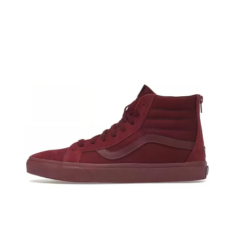 Vans SK 8 Hi Reissue Zip Monochrome Port Royale Suede-0