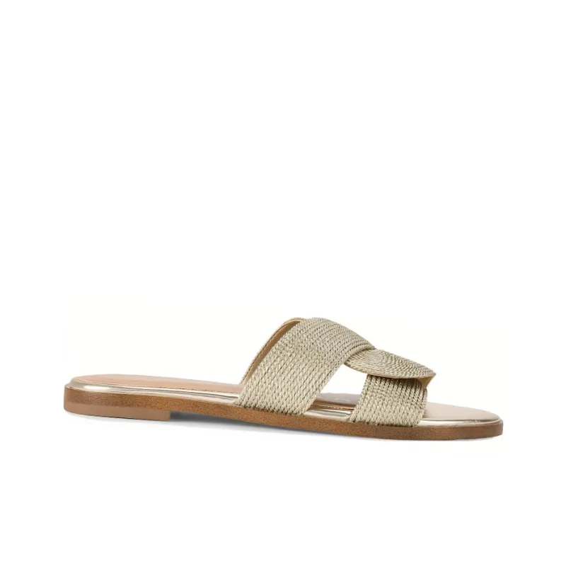 Kurt Geiger London Slide Slippers Women's Gold-1