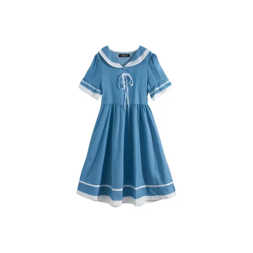 AHDO Short-Sleeved Dresses Women's Dodger Blue