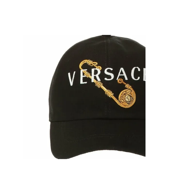 VERSACE Medusa Pin Logo Baseball Cap-2