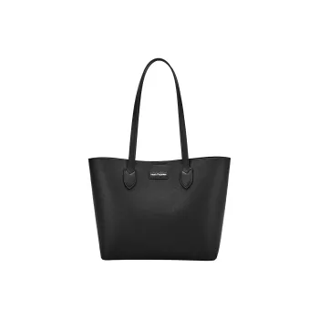Hush Puppies Cow Leather Handbag Regular Women's Elegant Black