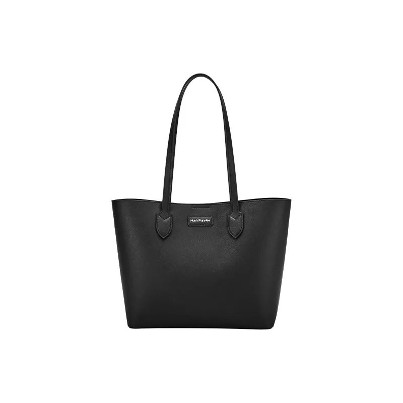 Hush Puppies Cow Leather Handbag Regular Women's Elegant Black-0