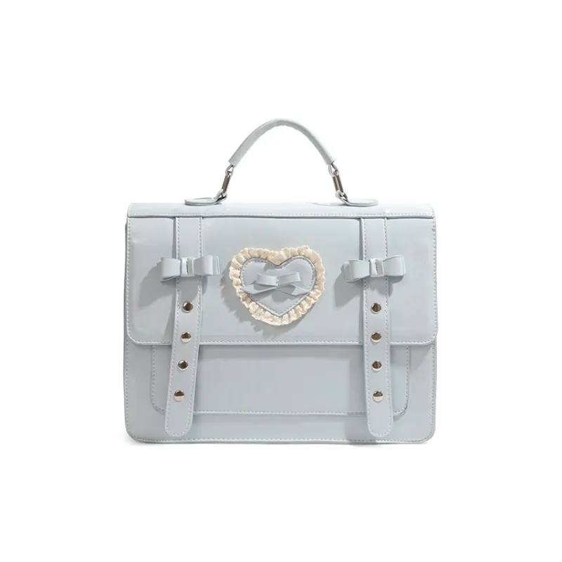 Jade En Plus PU Crossbody Double Shoulder One Shoulder Handbag Regular Women's Blue/Silver/Black-1