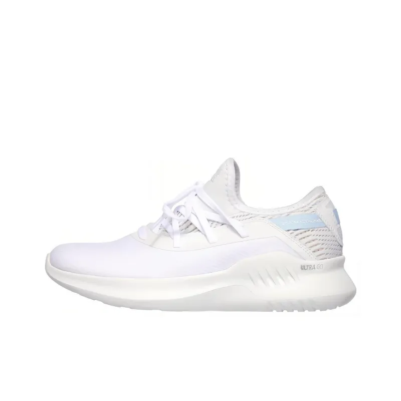 Skechers GO RUN Cushioning Wear Resistant Low Top Casual Shoes Men's White-0