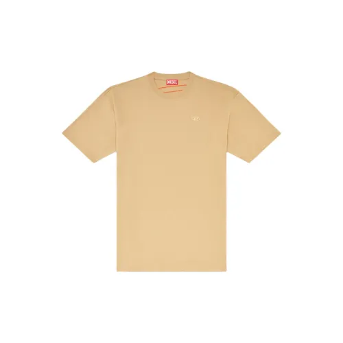 DIESEL T-Shirts Men Light Brown