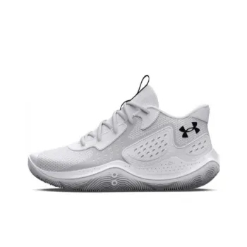 Under Armour Jet '23 Anti Slip Wear Resistant Mid Top Basketball Shoes Men's White