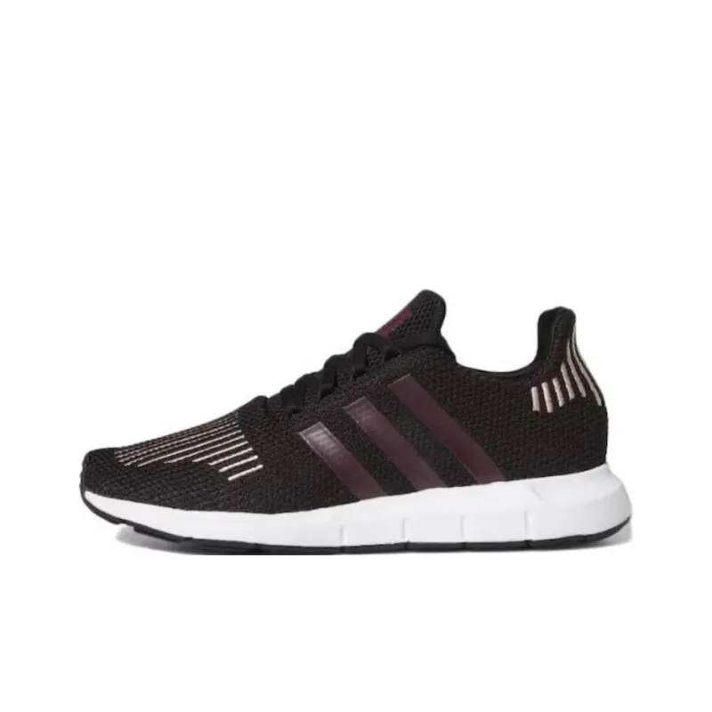 Adidas Swift Run Core Black Maroon Women's-0