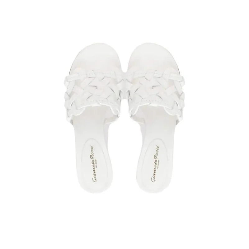 GIANVITO ROSSI Slide Slippers 4.5cm Women's White-3