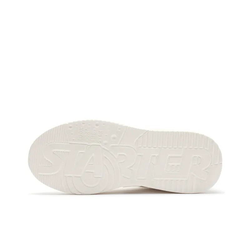 STARTER Slip Resistant Cushioning Quick Dry Impact Resistant Low Top Skateboard Shoes Men's White-5