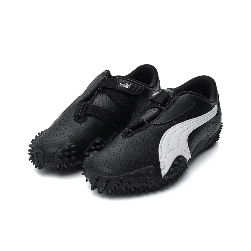 PUMA Mostro Perforated Leather Black White-2
