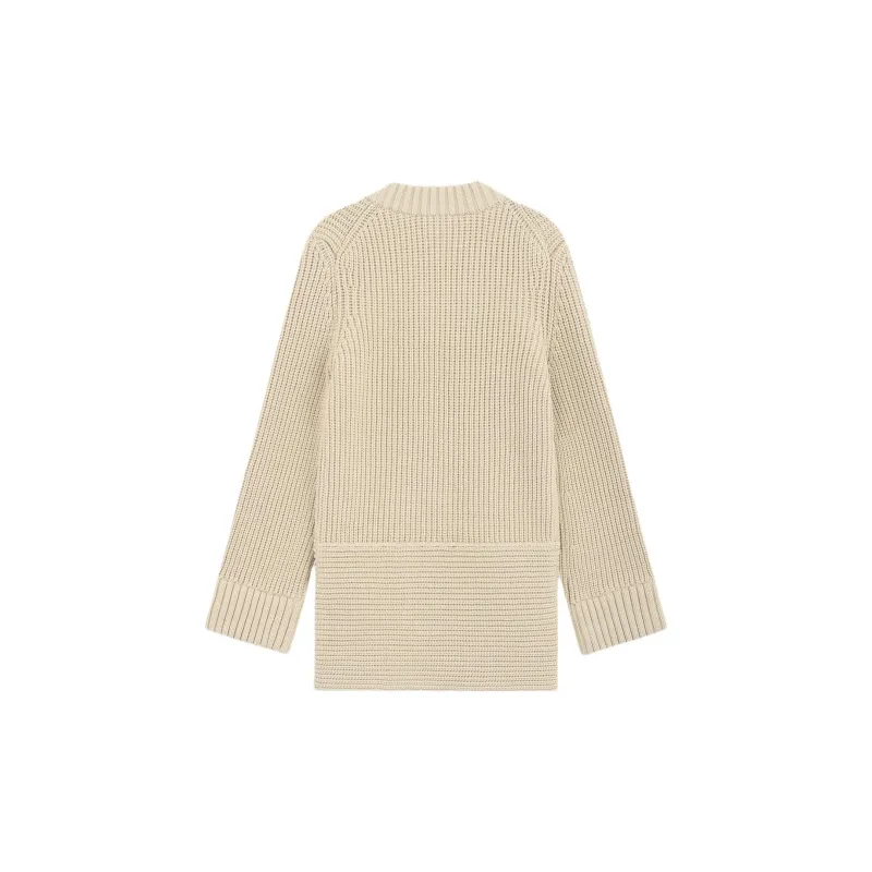 WE11DONE Long Sleeved Dress Women's Beige-1