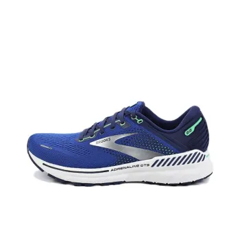 Brooks Adrenaline GTS Slip Resistant Low Top Running Shoes Men's Blue White