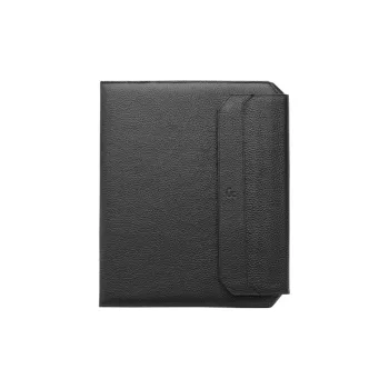 GUESS Leather Computer Flat Storage Bag Unisex Black