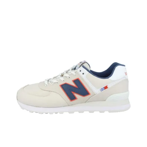New Balance NB 574 Abrasion Resistant Low Top Running kids shoes Men's Blue Gray D Width