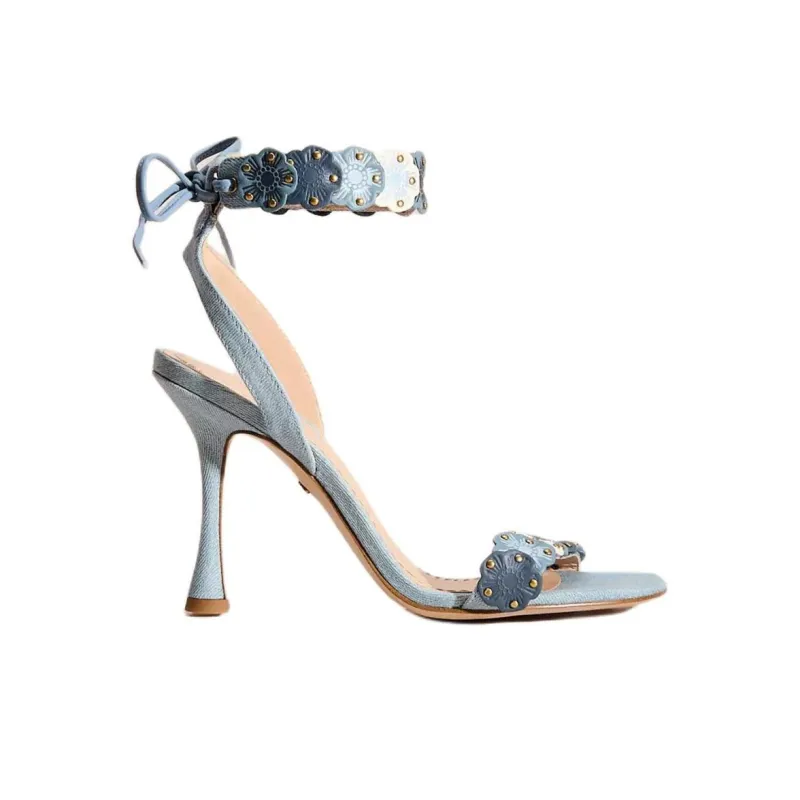 COACH Brodie Strap Sandals 9.5cm Women's Blue-1