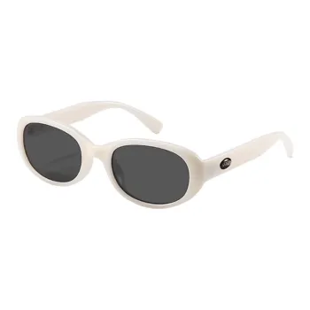 Morakot Plate Frame Oval Sunglasses Unisex