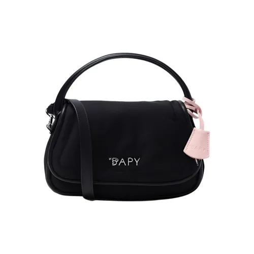 A BATHING APE Nylon Shoulder Bag Crossbody Bag Handbag Women's Black