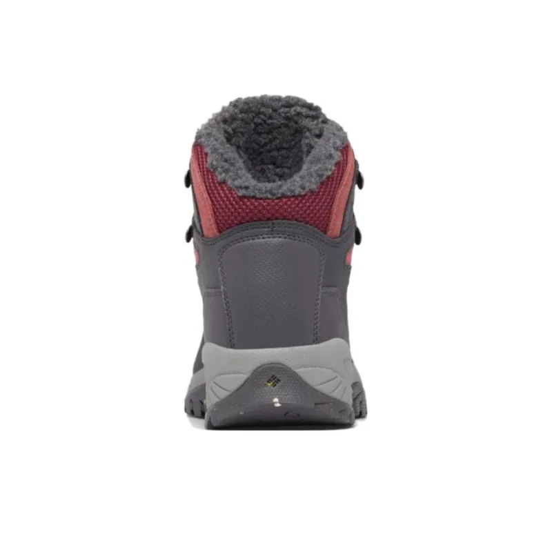 Columbia Newton Ridge Omni-Heat 2 Waterproof And Breathable Mid-Top Outdoor Shoes Women's Black Red-2