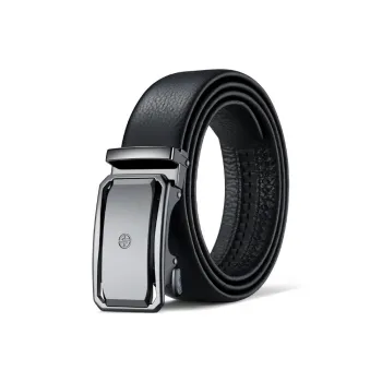 AOKANG Automatic Buckle Luxurious Feel, Fine Texture, Business Cow Leather Belts Men's Width 3.5cm