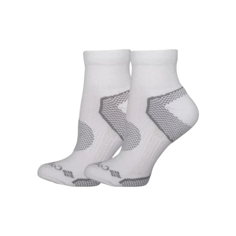 Columbia Balance Point Ankle Socks Women's 2 Pack White-0