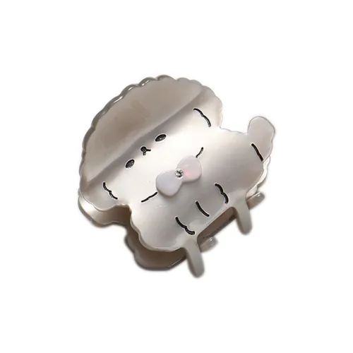 CAROMAY Hair Clips Women's Gray Coffee/Aurora White/Cherry Blossom Pink