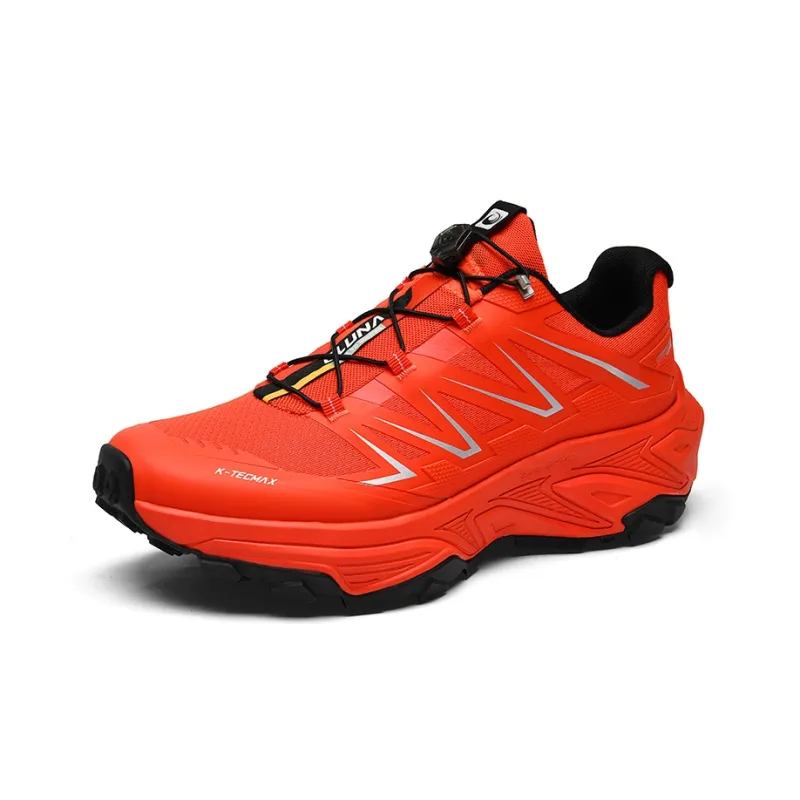 GLUNA Hiking / Trekking Shoes Unisex Low Top Black-1
