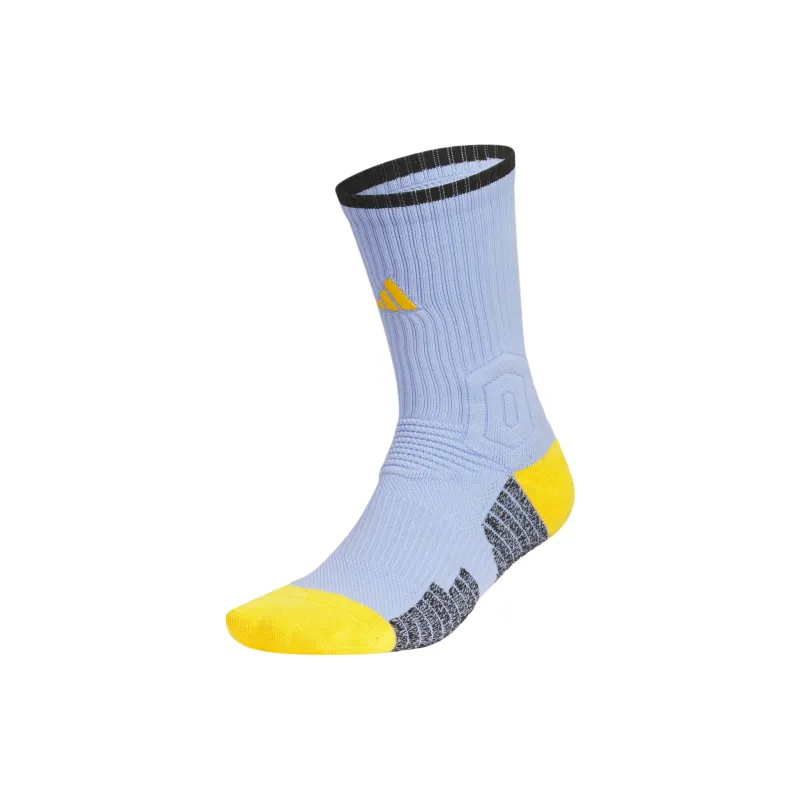 Adidas BASKETBALL CREW SELECT SOCKS Basketball Socks Unisex 1 Pack Blue/Dark Yellow-0