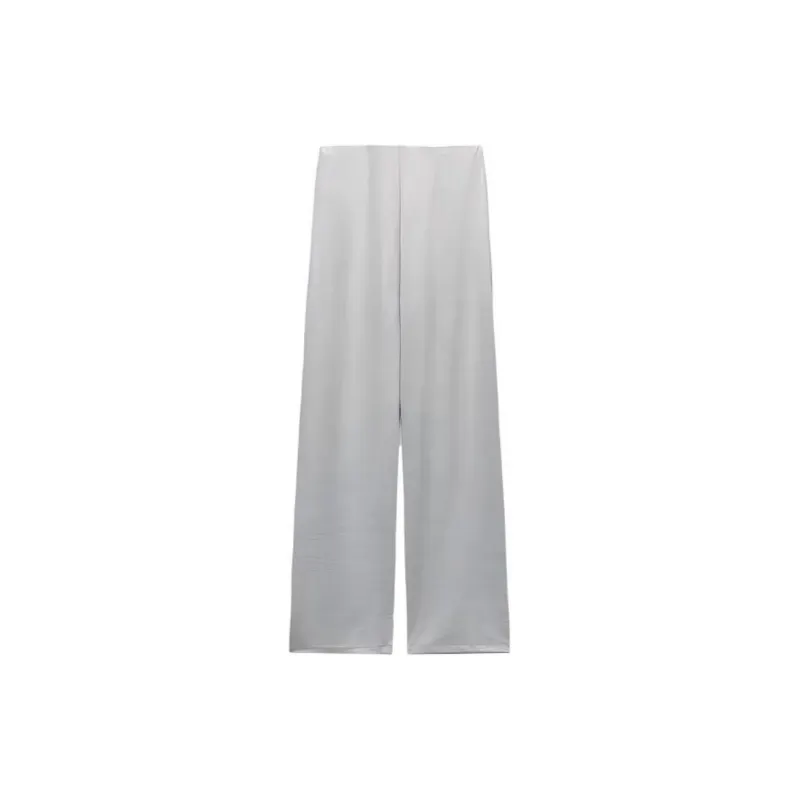 ZARA Casual Pants Women's Silver-1